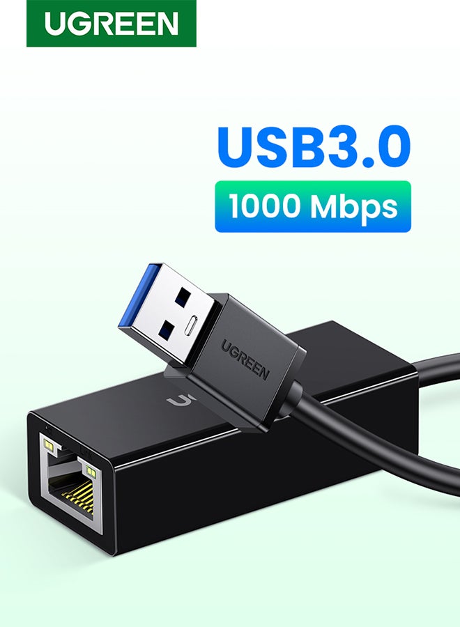 Compare USB 3.0 Ethernet Adapter USB to RJ45 Network 1000Mbps Gigabit LAN Ethernet Internet Adapter Compatible with MacBook, PC, Switch, Surface, Chromebook, Windows 11108.187, MAC OS, IOS, Linux Black at KSA Price