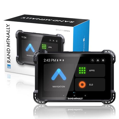 Compare Rand McNally RANDTAB8 8inch GPS Truck Navigator with Industrys Best Custom Trucking Routes, Rand Navigation 2.0 with 2025 Maps + Builtin Camera at KSA Price