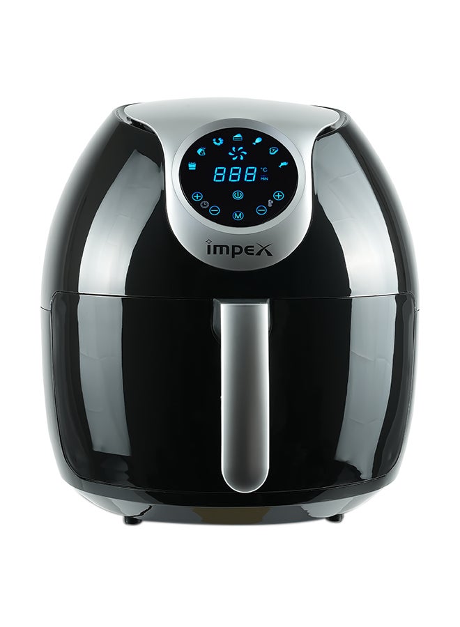 Compare 10 Ltr Digital Air Fryer, Blue LED Sensor Touch Panel, Hot Air Technology, 7 PreSet Menus, Adjustable Temperature 80200°C, Detachable NonStick Basket, 60Min Timer, Cool Touch Handle, 1800W Power, Healthy Frying 10 L 1800 W AF 4310 BlackSilver at KSA Price