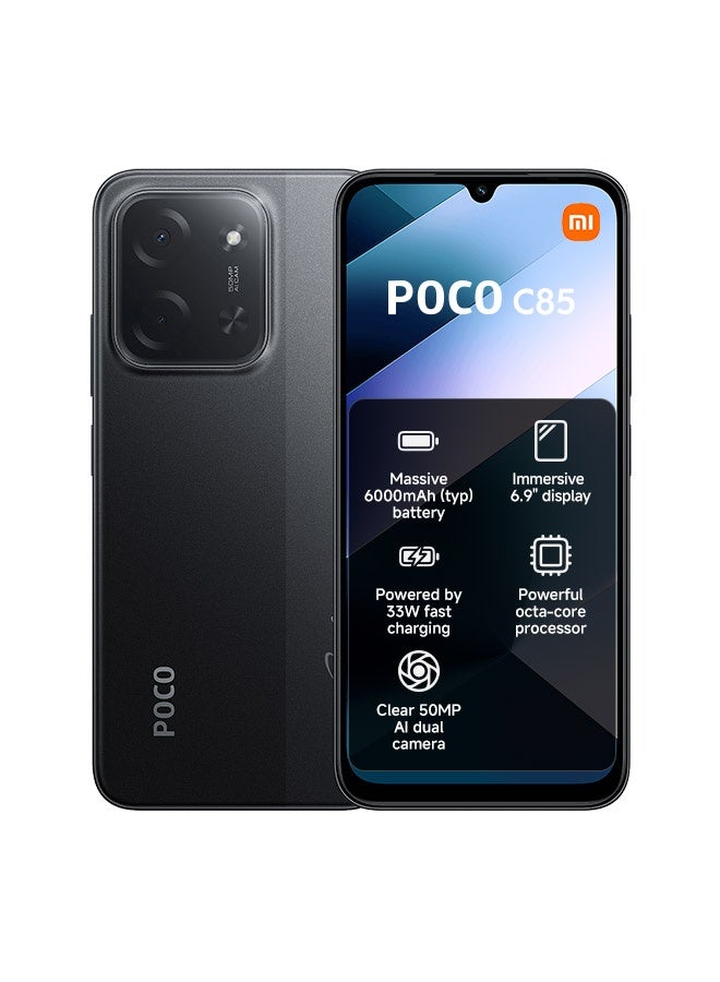 Compare POCO C85 Dual SIM Black 8GB RAM 256GB 4G  Global Version at KSA Price