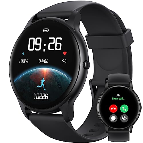 Compare Parsonver Smart Watch for Men WomenAnswerMake Calls, HD Screen Fitness Tracker IP68 Waterproof 100+ Sport Modes, Heart Rate Sleep Monitor, Pedometer, Smartwatch for Android PhonesiPhone Compatible at KSA Price