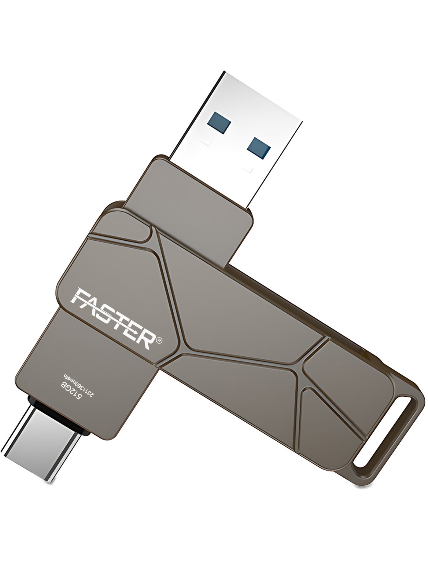 512GB Dual OTG USB Type-C Flash Drive - 2…