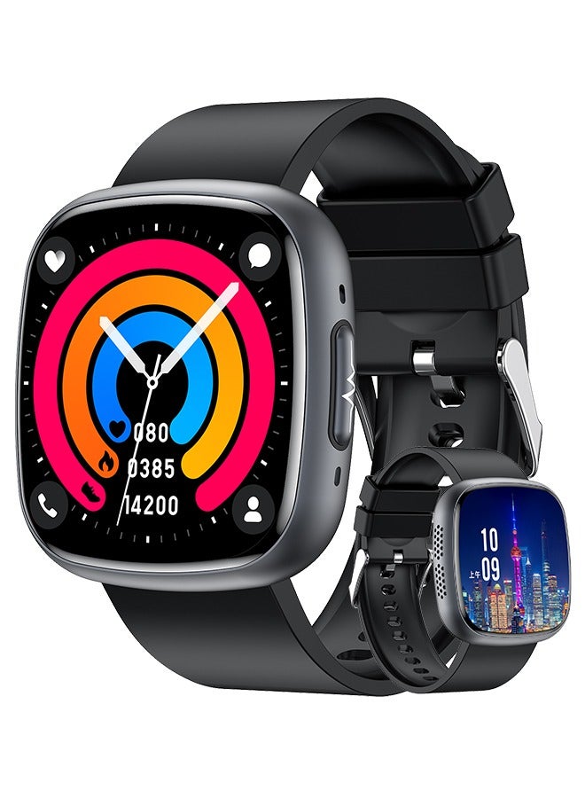 Compare MensWomen Smartwatch, 1.75 Inch High Definition Full Screen Touch, Message Reminder, Point Reminder, Multiple Exercise Modes, Exercise Health Sleep Monitoring, Multi Language Selection, RT ET593 at KSA Price