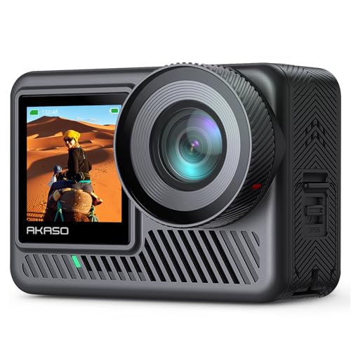 Compare AKASO Brave 8 Lite Waterproof Action Camera with 4K60 Ultra HD Video, 20MP Photos, HDR, Touch Screen, SuperSmooth Stabilization, 8X Slow Motion, Zoom, Super Wide Angle, Remote Control and Accessories at KSA Price