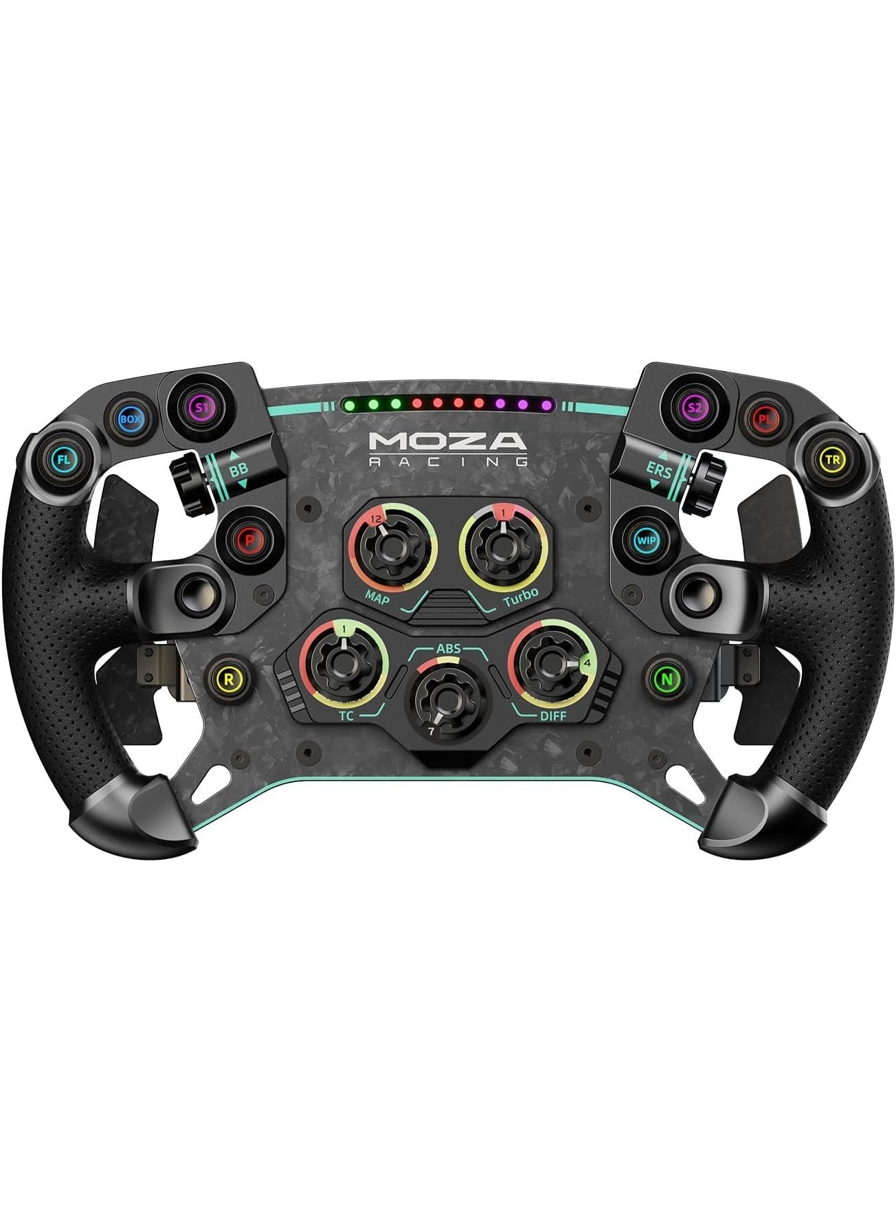 Compare GS V2P Racing Steering Wheel 300mm GT for PC – Sim Racing Wheel with AllAluminum Quick Release, 8Color RPM LED, Magnetic Shifters, Premium GT Drift & Racing Game Wheel at KSA Price