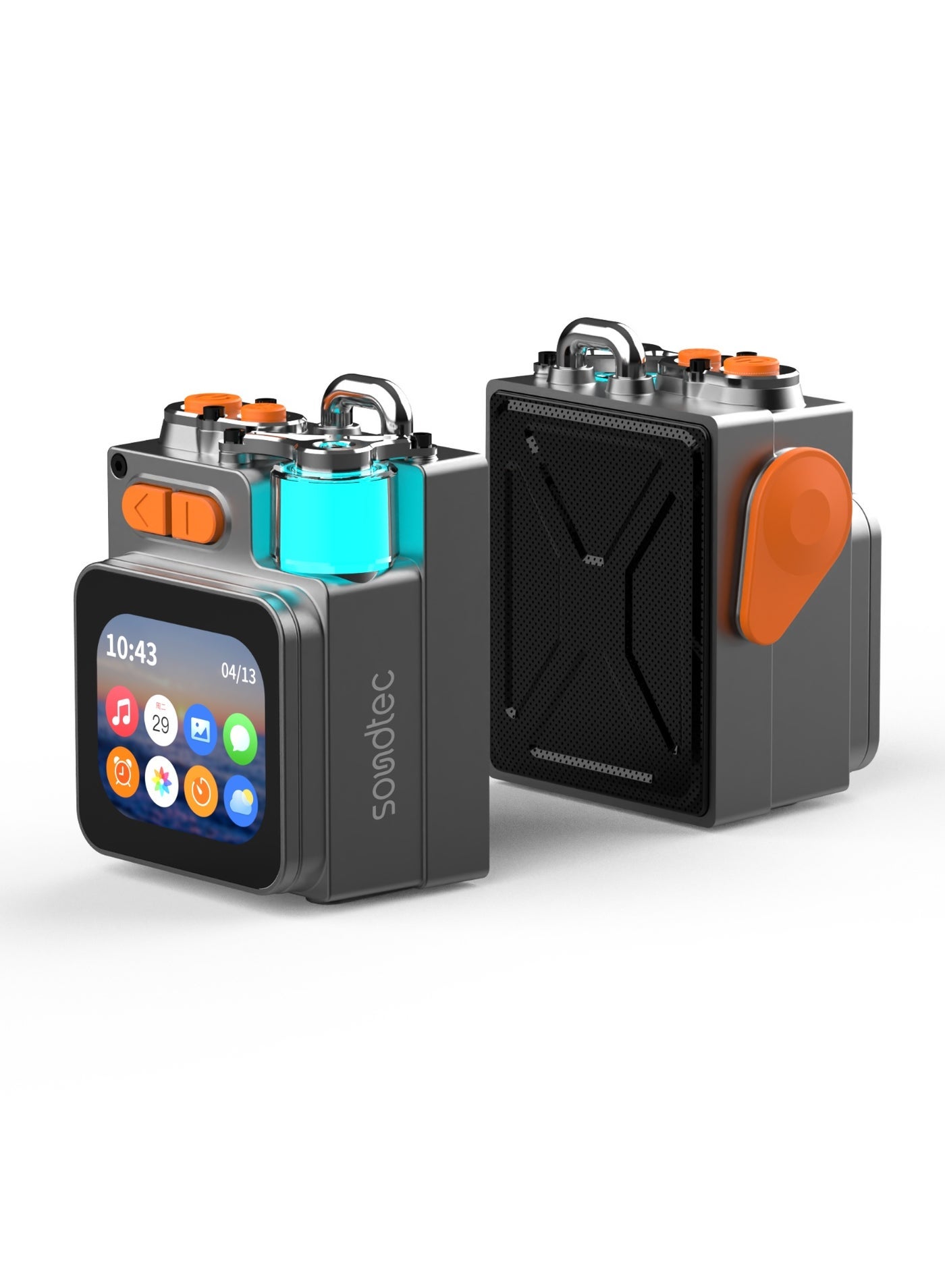 Compare Pocket Elite Speaker & Dialer with 2.64inch Touch LED Display & RGB Ambient Lights  6H Working Time  15m Transmission Range  Micro SD Card Slot  HiFi Sound  Mobile App  Cool Mech Appearance  Black at KSA Price