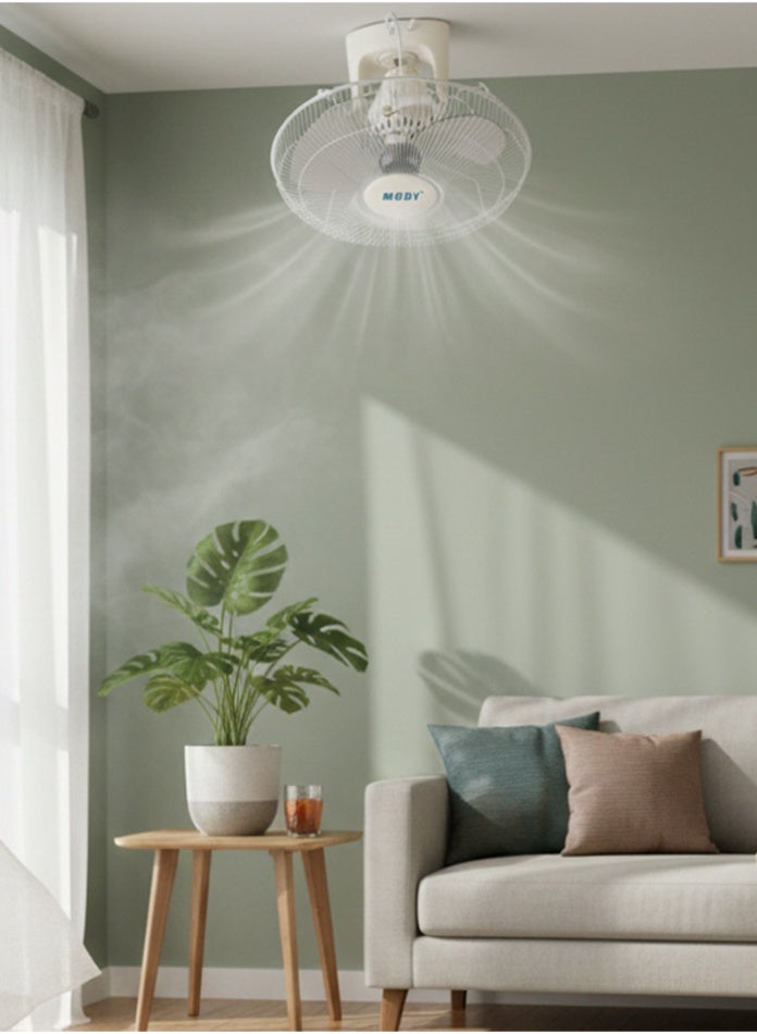 Ceiling Mounted Orbit Fan with Oscillation 16-Inch…