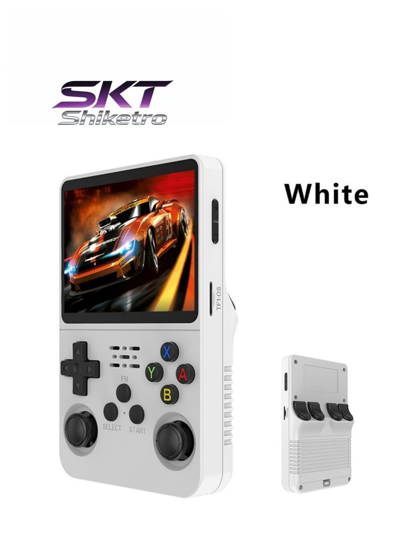 Compare SKT SHIKETRO R36S New Open Source Handheld Game Console | Retro GBA, Arcade, FC Classic, Portable Linux System, 128GB Memory White at KSA Price