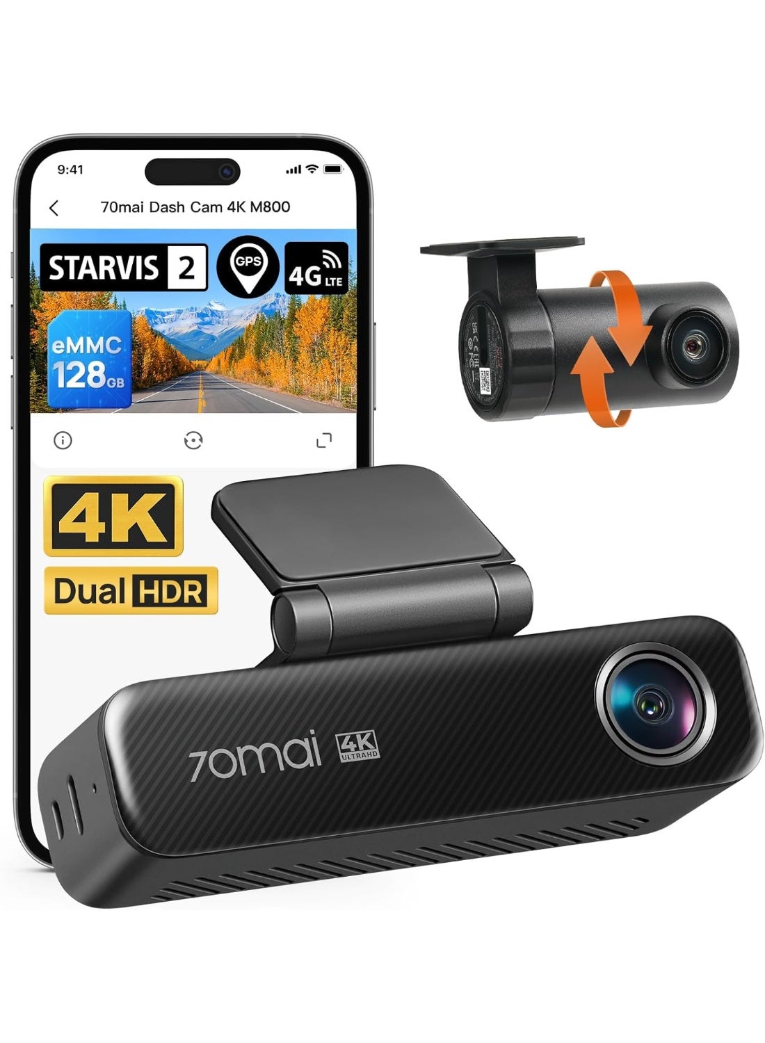 Compare 70mai Dash Cam 4K M800 at KSA Price