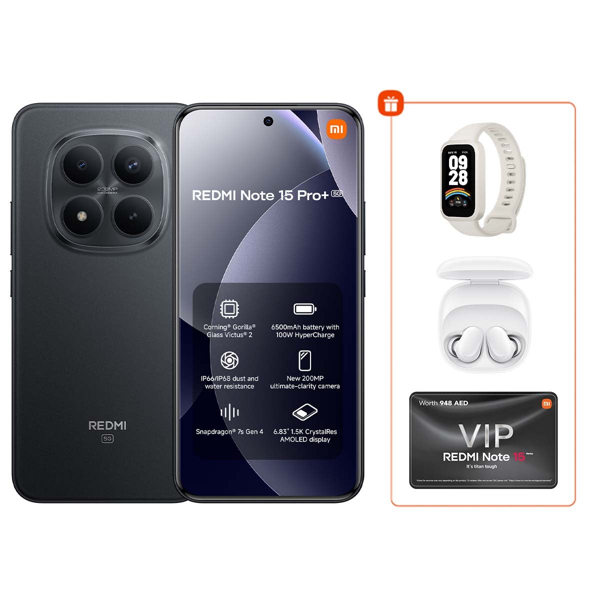 Redmi Note 15 Pro+ Dual SIM 5G Black 12G…