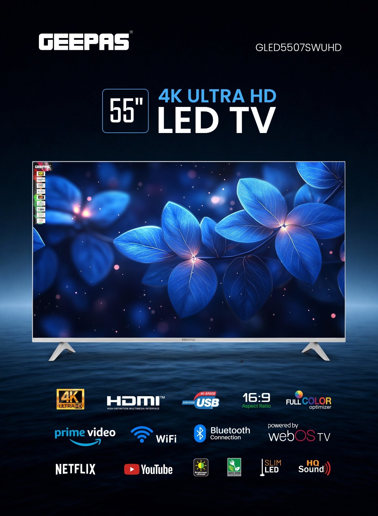 55'' WEBOS 4K SMART Ultra HD LED TV With…