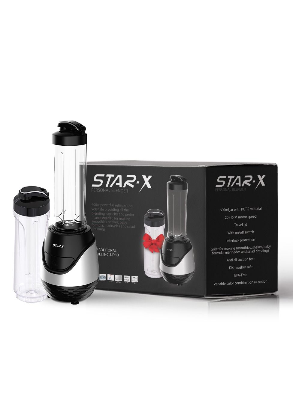 Compare Personal Blender 600 ml, 600W Black, PBL001B at KSA Price