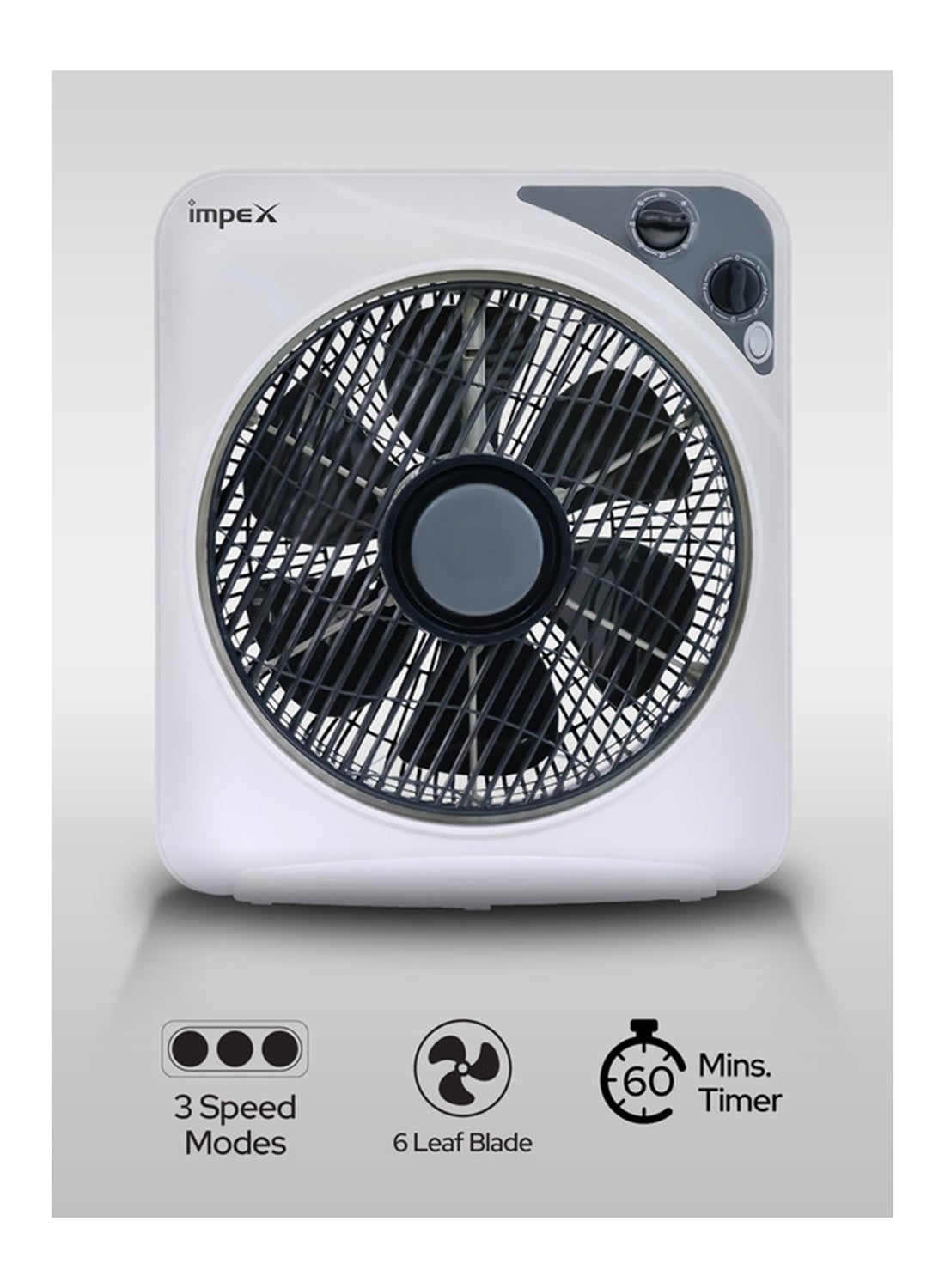 12 Inch Box Fan Table Fan Powerful Cooling…