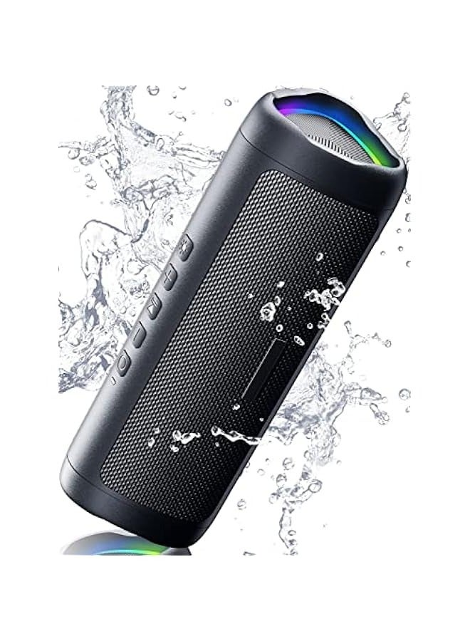 Compare Bluetooth Speaker with HD Sound, Portable Wireless, IPX5 Waterproof, Up to 24H Playtime, TWS Pairing, BT5.3, for HomePartyOutdoorBeach, Birthday Gift at KSA Price