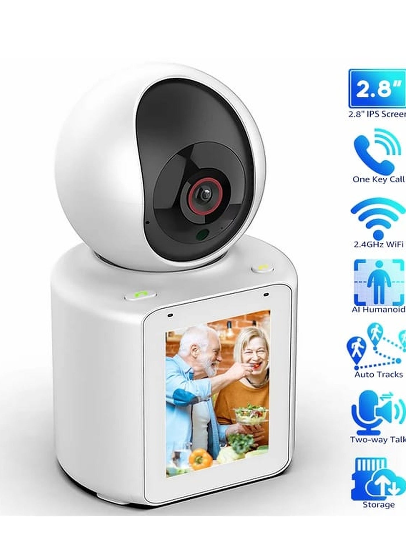 Full HD WIFI Video Calling PT Camera With One-Click…