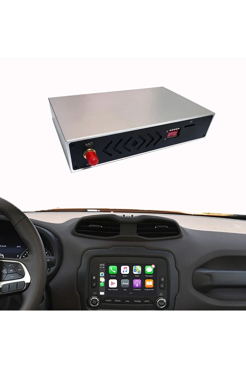 Compare Raymos Wireless Carplay and Android Auto Interface Linux System Multimedia Upgrade for Jeep   Phone Mapping Local Audio and Video Playback, Supporting the Installation of AHD front and Reverse with 360 Degree Panoramic Camera at KSA Price
