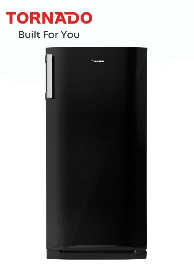Compare 223 Liters TORNADO Upright Freezer No Frost 6 Drawers, Digital Touch Display, Express Freezing, Black  RHH22TBK  1Year Full Warranty & 5Year Motor Warranty 223 L 220 W RHH22TBK black at KSA Price