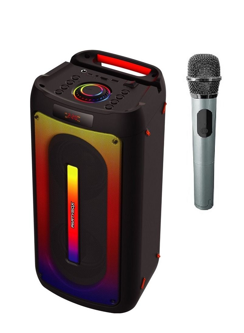 Compare BB226 PartyBox Portable Outdoor Speaker with Wireless Microphone at KSA Price