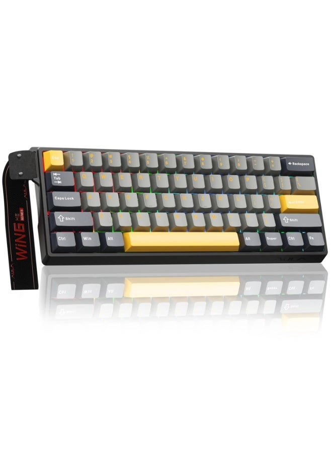 Compare WIN60 HE MAX Gaming Keyboard with Magnetic Switch, Fast Trigger Mode, 8KHz Polling Rate,0.01mm RT Adjustment Accuracy Magnetic Keyboard, 60% Wired TKL with Adjustable Actuation Compact Keyboard, Hall Effect Switches,RGB Backlit, HotSwappable,Black at KSA Price