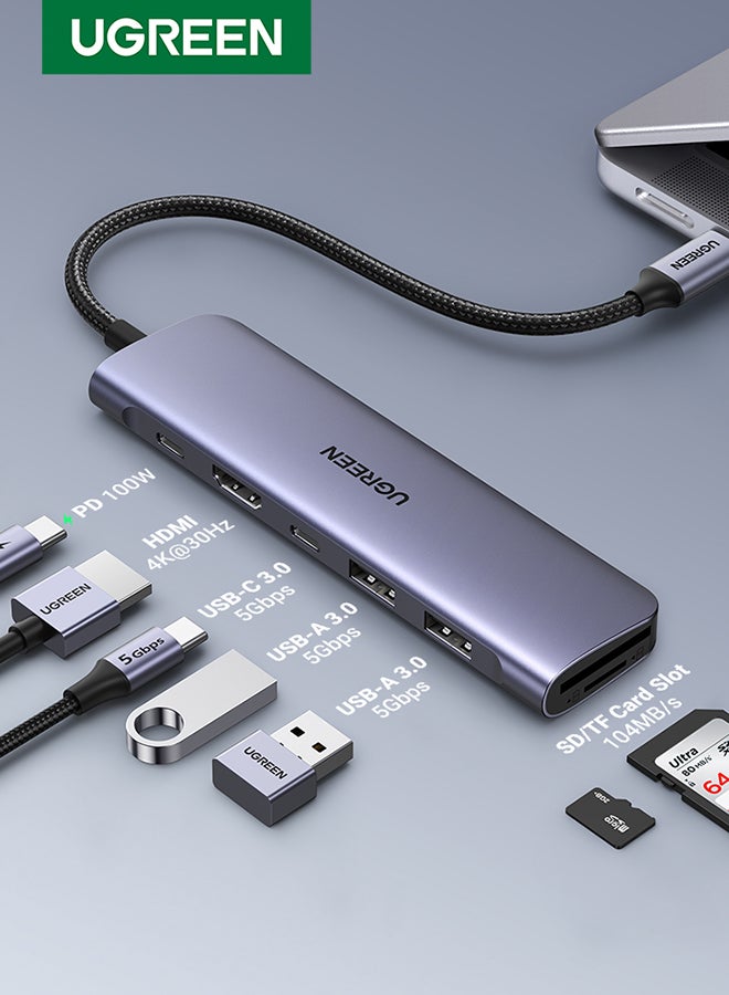 Revodok 1071 USB C Hub 7-in-1 with 5Gbps…