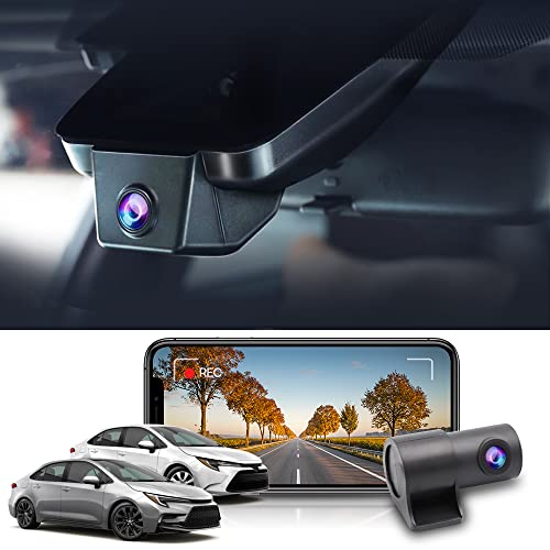 Compare Fitcamx Front 4K+Rear 1080P Dash Cam Adapts for Toyota Corolla 2023 2024 2025 Sedan Hybrid Hatchback, OEM Look, Dual HD Video, Builtin WiFi & APP, Loop Recording, GSensor, Easy to Set, 128GB Card at KSA Price