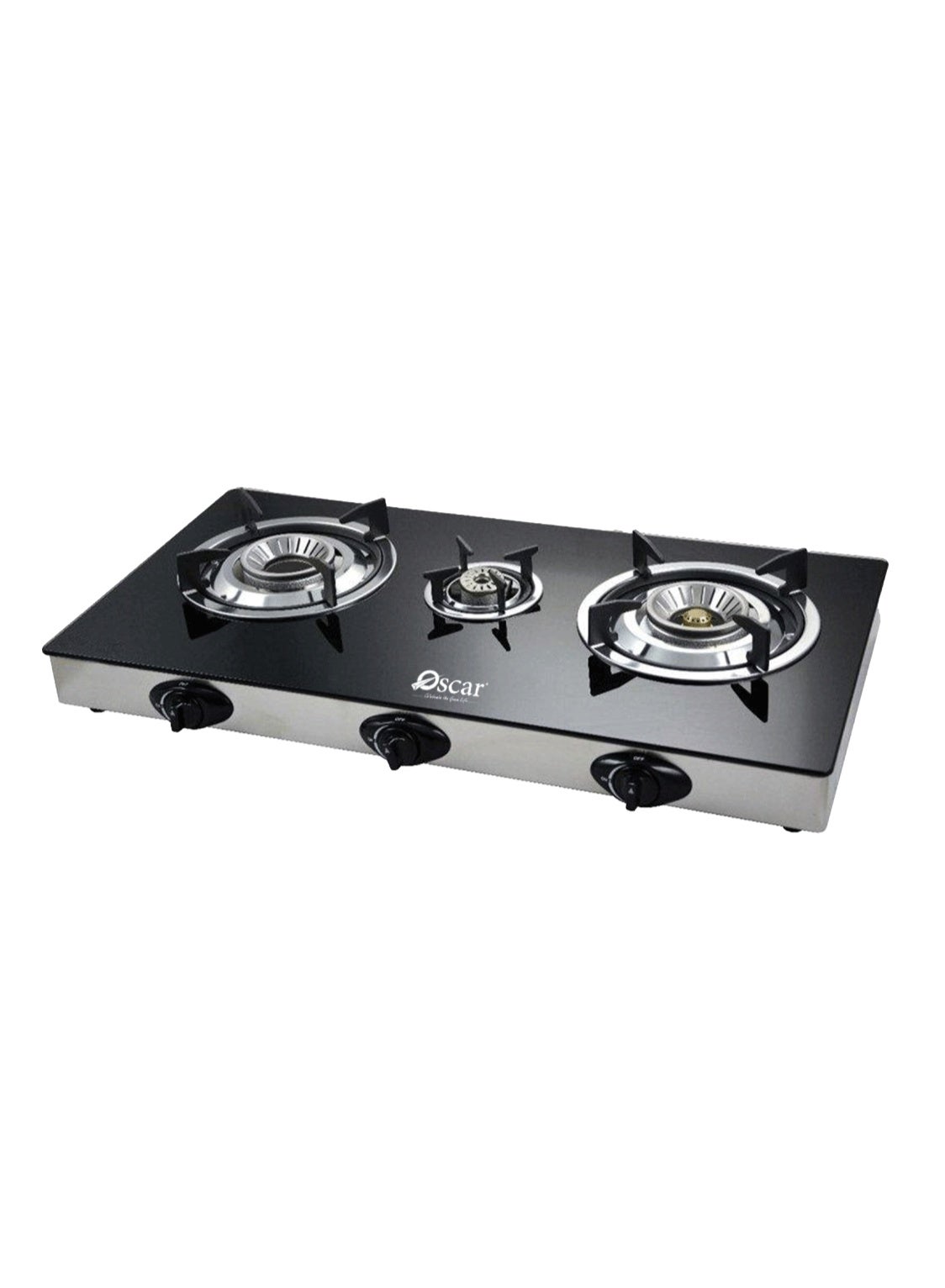 Oscar 3 Burner Glass Top Gas Stove | Auto…