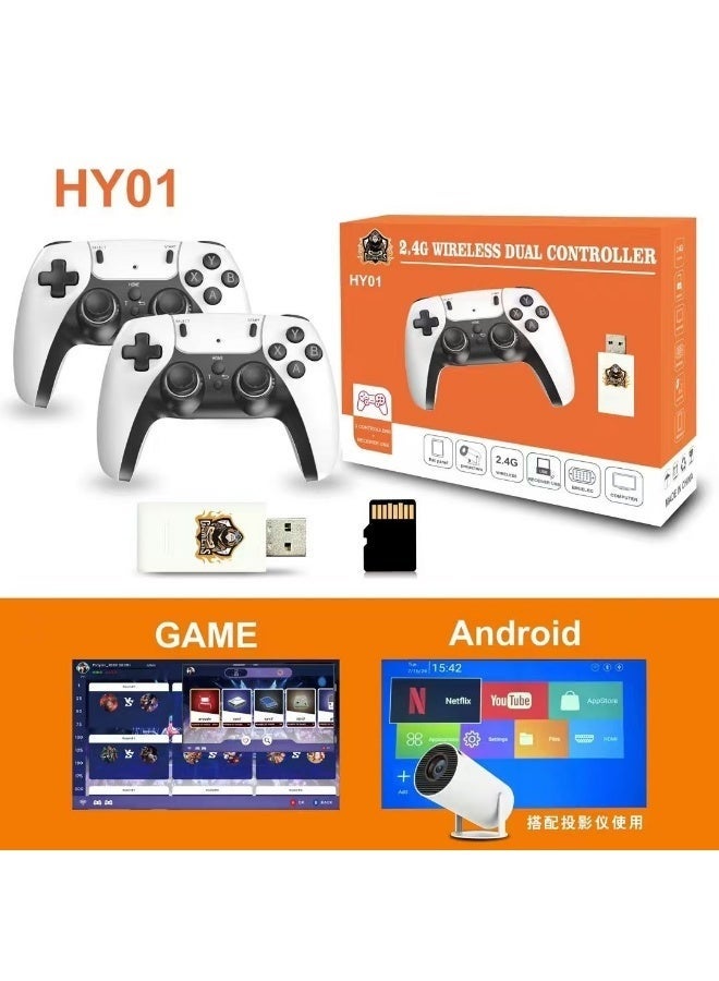 HY00 Wireless Retro Game Console with 2.4G Dual Controllers…