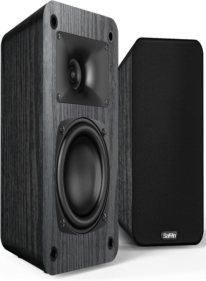 Compare Saiyin Passive Bookshelf Speakers, 2Way Passive Speakers, 3.5 Woofer & Silk Horn Tweeter, 60Hz Bass for HomeOfficeTheater Pair Needs Amplifier or Receiver to Operate at KSA Price