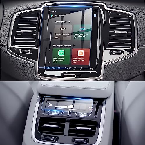 Compare Car Screen Protector for Volvo Accessories XC90XC60XC40S90S60V90V6020162025 8.7 inch + AC Climate Control Touch Screen MilGrade 9H+ Tempered Glass HD No More Glare& Fingerprint 2Pack at KSA Price