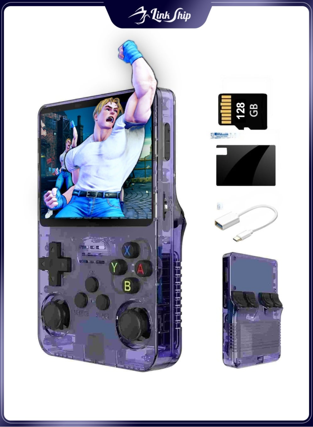 R36s Retro Game Console, 128GB Handheld with 20000+…