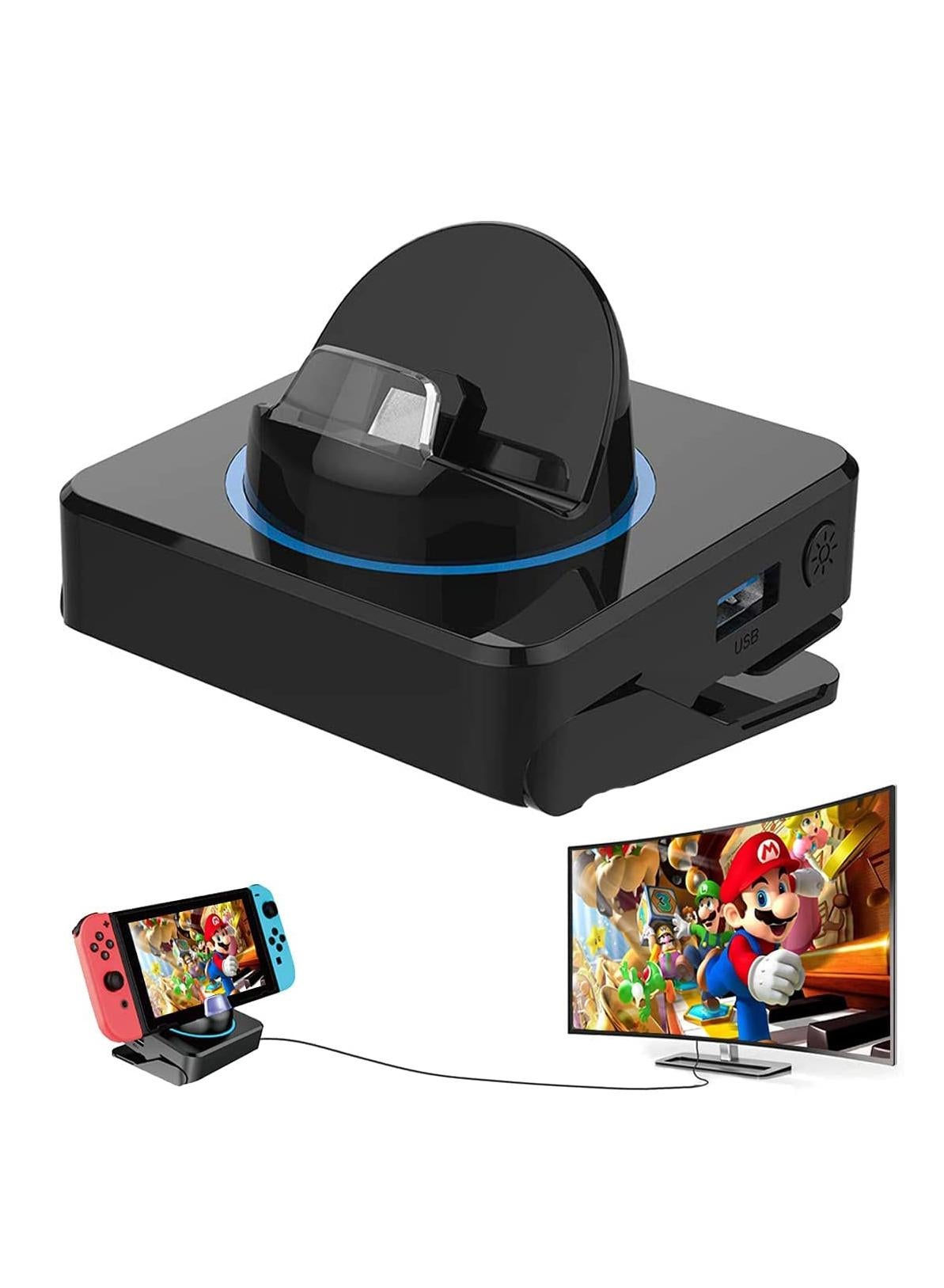 Compare Docking Station for Nintendo Switch  5in1 Portable Hub with 4K HDMI, USB 3.0, Portable Charging Dock  TravelFriendly Adapter at KSA Price