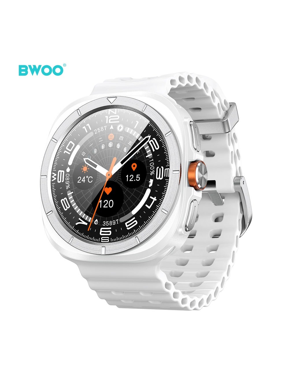 Compare Bwoo Wa09 Smart Watch Silver at KSA Price