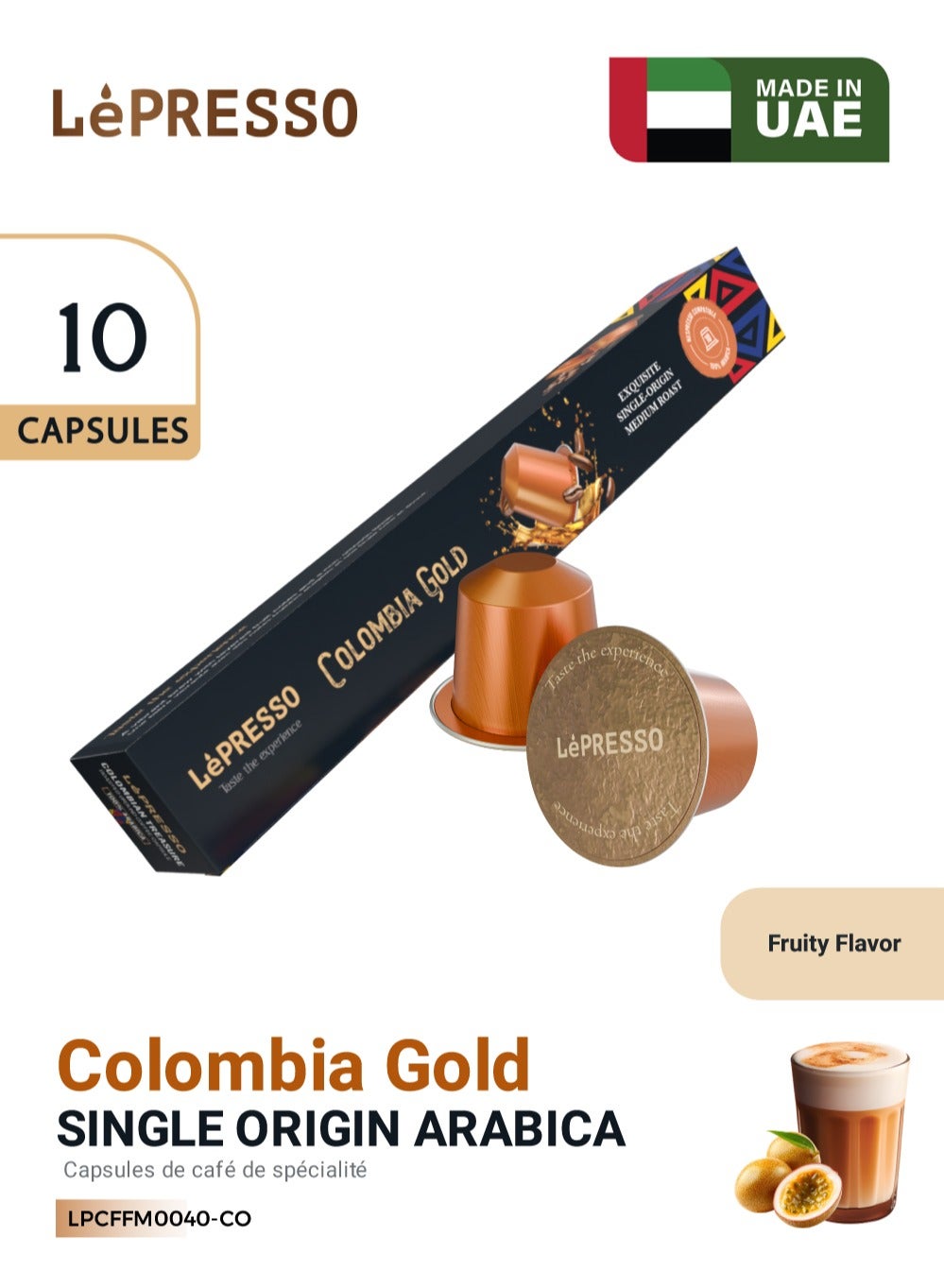 Compare Aluminum Capsules for Capsule Coffee Machines Blended 10pc Colombia Gold Blend  Roasted Ground Coffee Capsules  100% Arabica Perfection  Aluminum Capsules Medium Roast  Copper at KSA Price