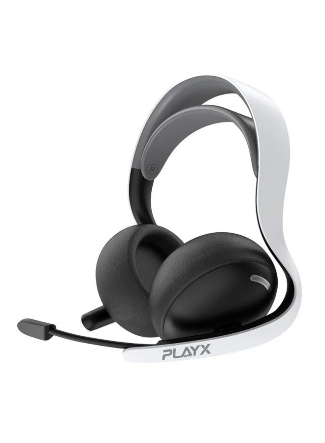 Compare PlayX H01 Wireless Gaming Headset  Virtual 7.1 Surround Sound | 2.4 GHz Low Latency & Bluetooth 5.4 Dual Mode | Detachable Boom Mic, Compatible with PS5, PS4, Switch, PC, Laptop, Tablet & Mobile at KSA Price