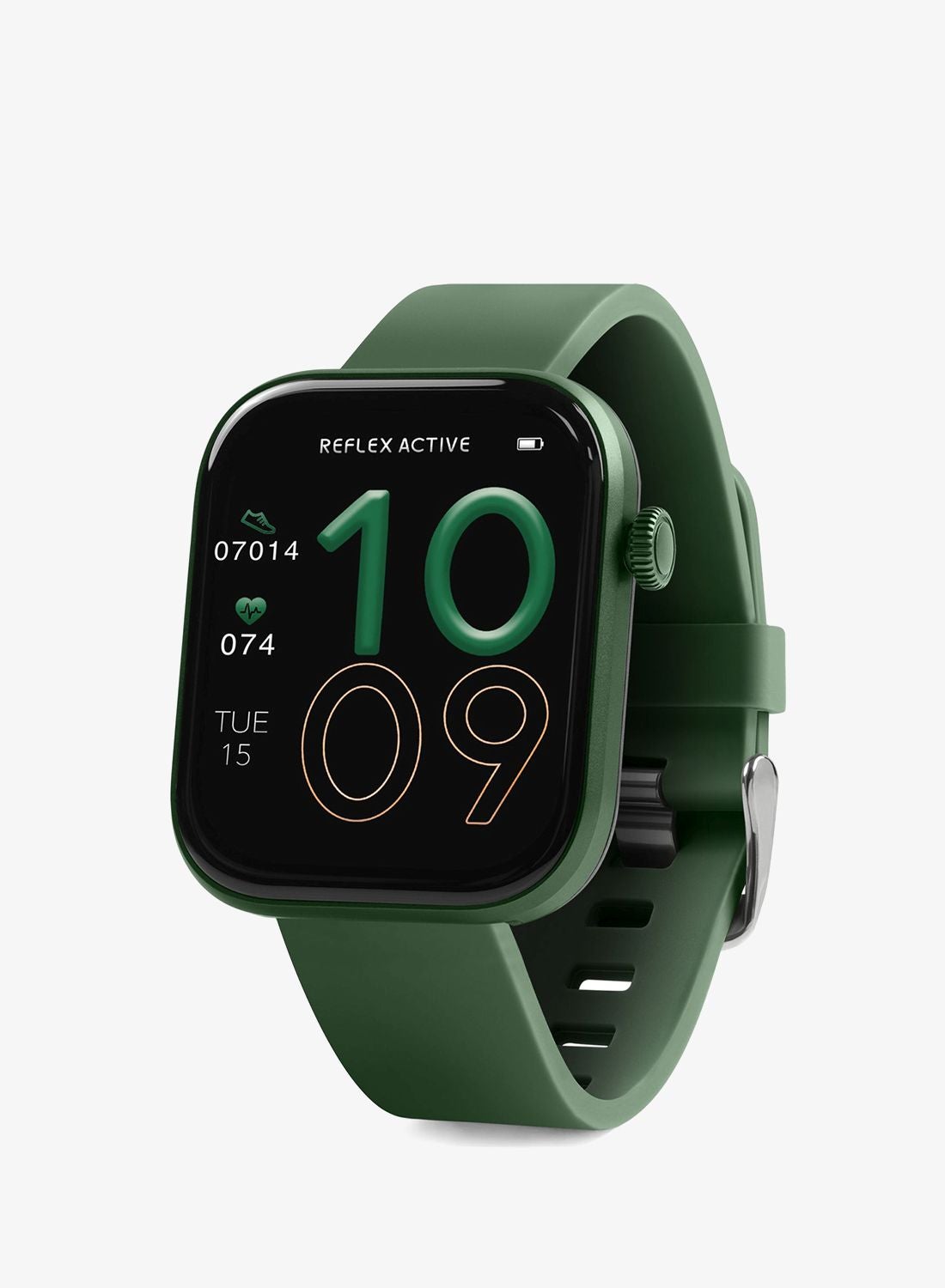 Compare Reflex Active Spectra S 300 Lite Forest Green Silicone Strap AMOLED Smart Calling Watch at KSA Price