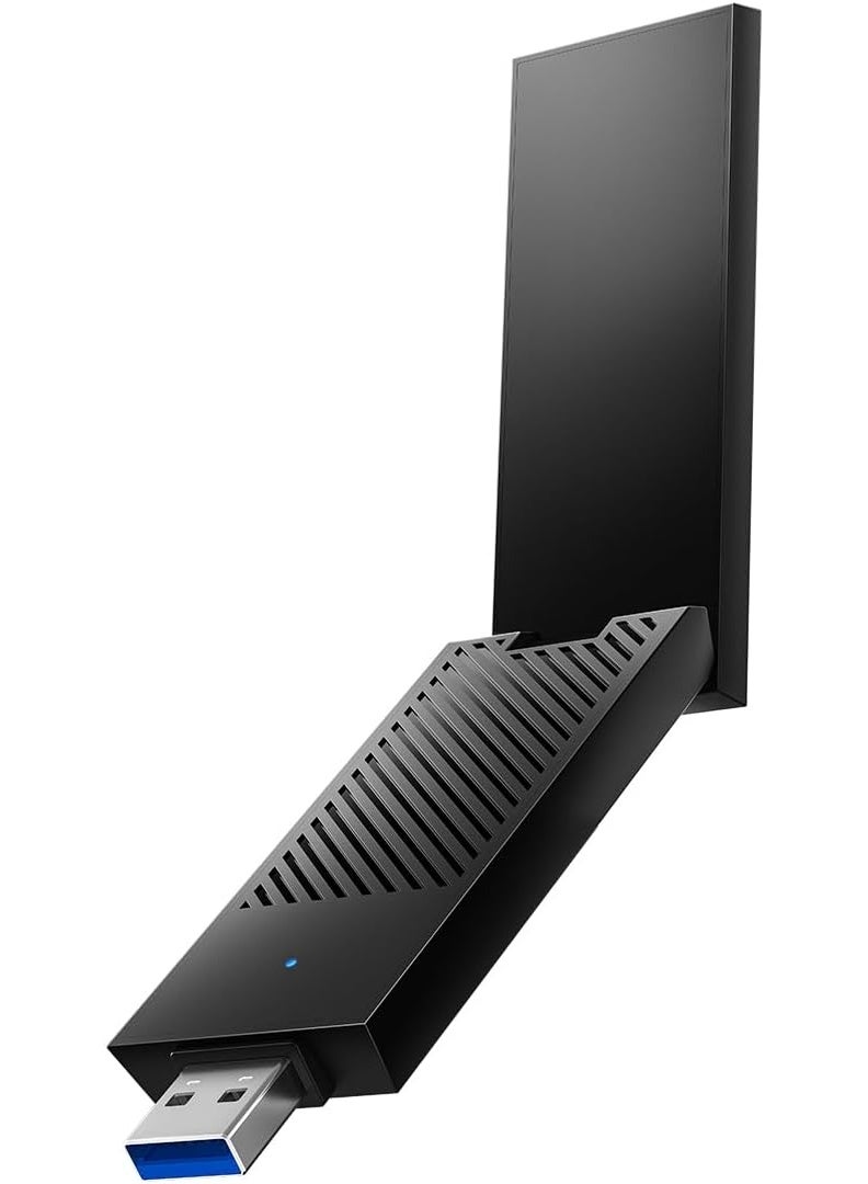 Compare WU6500 BE6500 TriBand WiFi 7 USB 3.0 Adapter | 6GHz UltraFast Wireless, HighGain Antennas, 160MHz, 4KQAM, WPA3 Security | Windows 1011 Desktop PC Upgrade at KSA Price