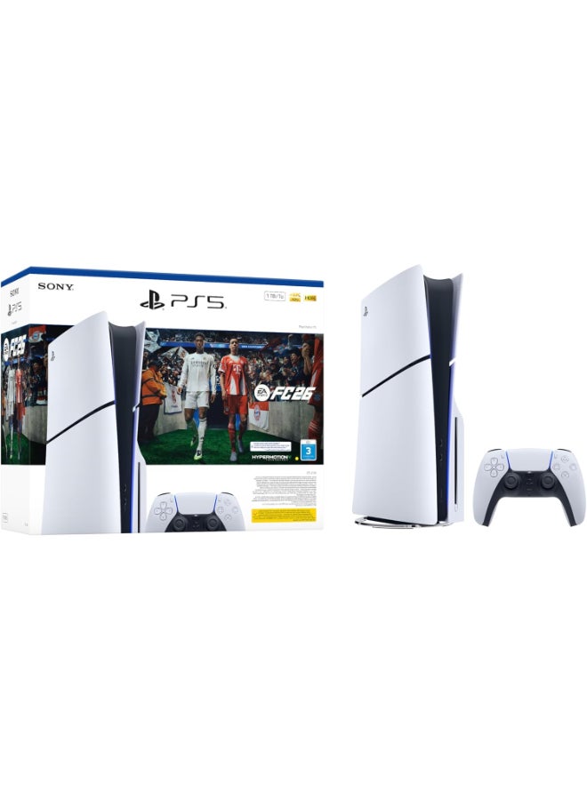 Compare PlayStation 5 Disc Edition with EA SPORTS FC 26 Bundle at KSA Price