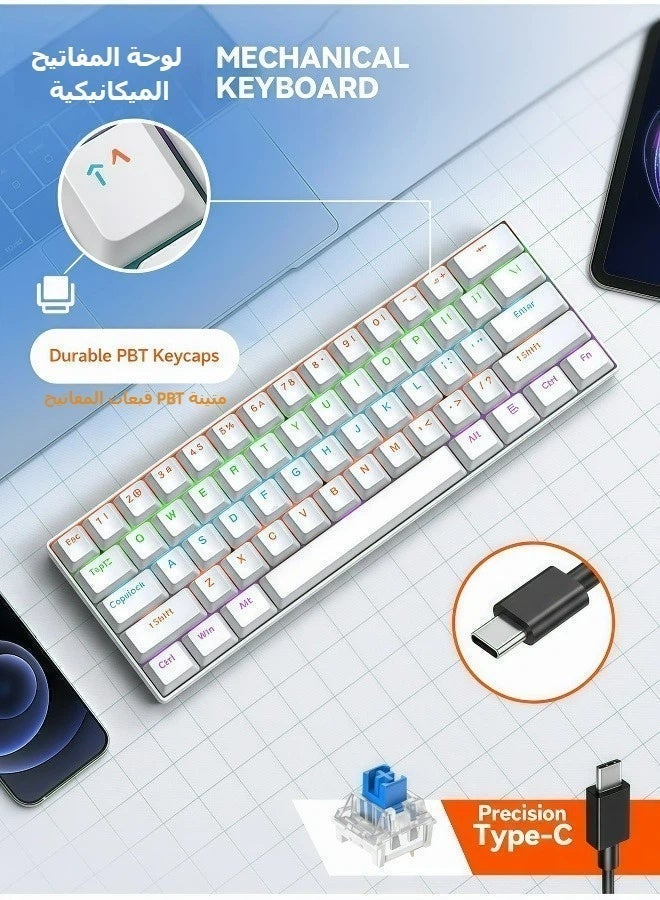 Keyboard mechanical keyboard blue switch RGB keyboard…