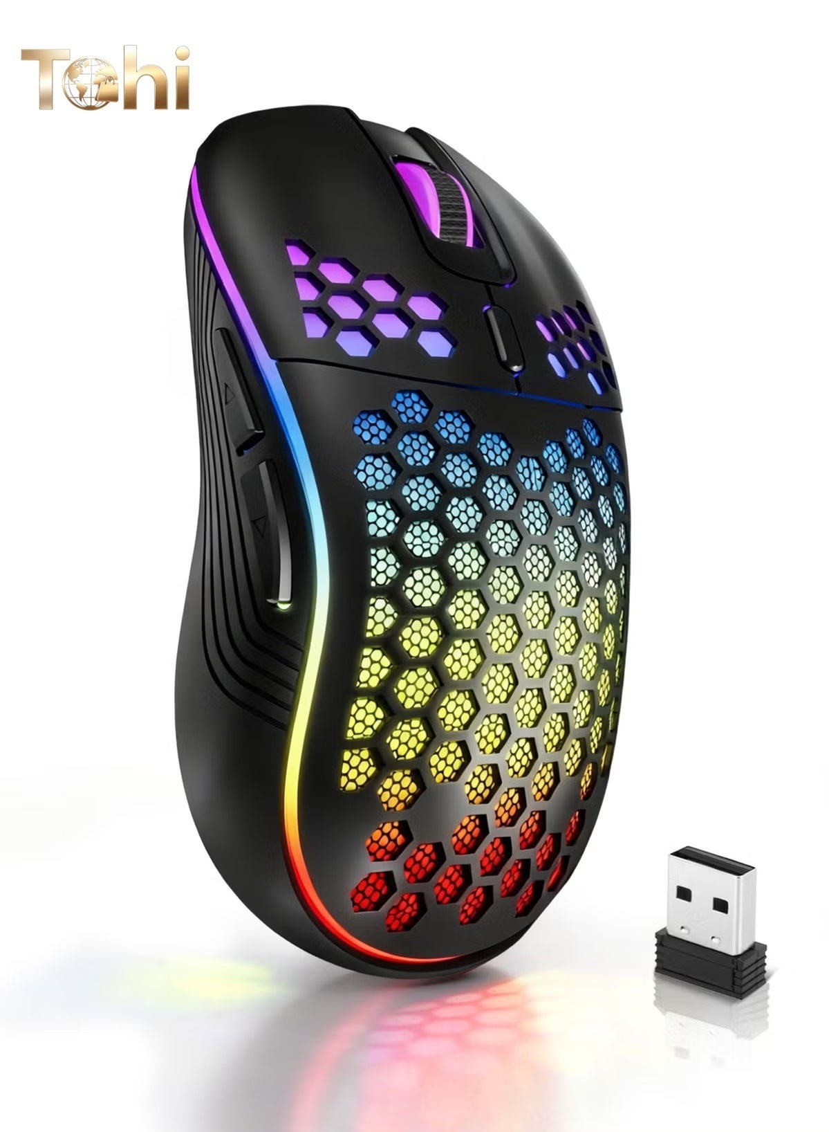 Wireless Gaming Mouse,Bluetooth Gaming Mouse,Rechargeable…