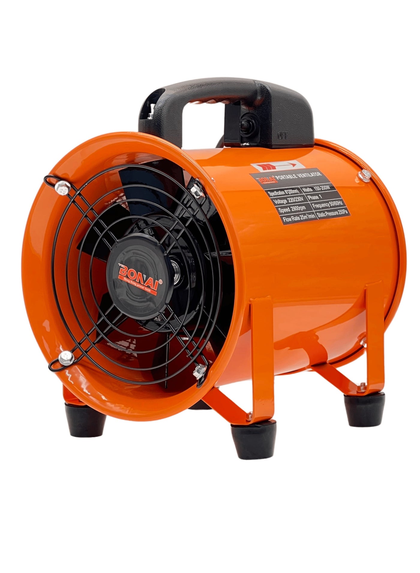 Compare BONAI 8 Industrial Exhaust Fan – Portable & HighSpeed Axial Flow Blower with Handle, 2900 RPM, 150200W, Air Circulation Fan for Basement, Factory, Warehouse at KSA Price