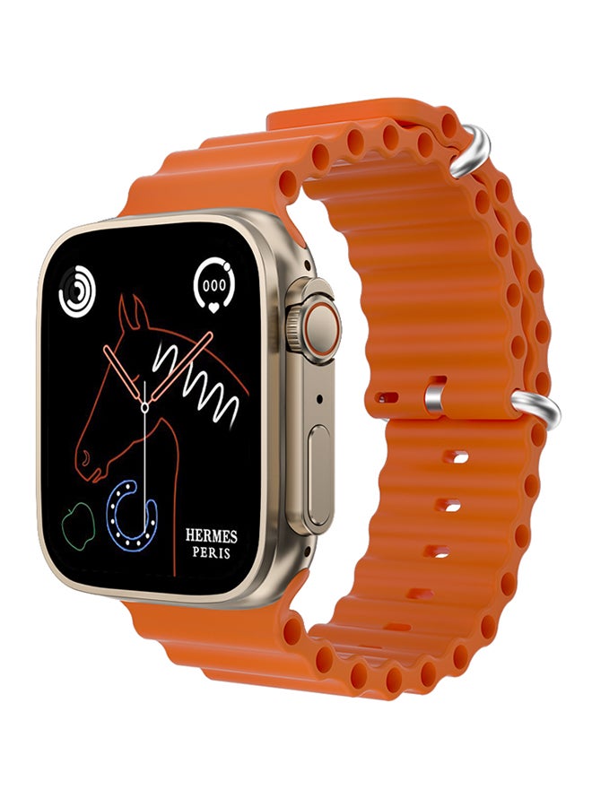 Compare Nexus Ultra 49mm Smartwatch with Sports Mode, 24H Fitness & Heart Rate Monitor and IPX4 Water Resistant Design compatible with iPhone and Android phones with Ocean Strap Orange at KSA Price