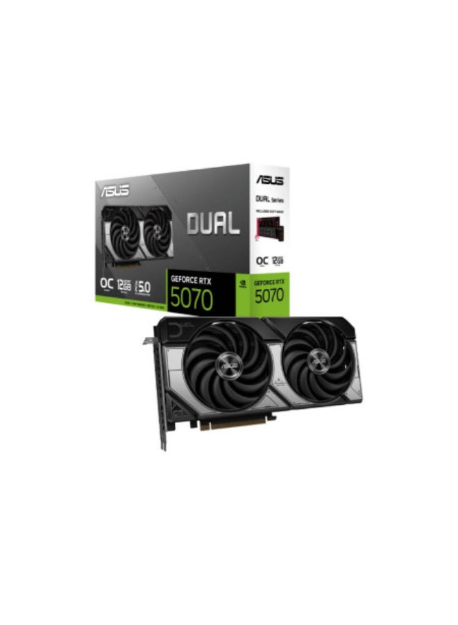 Compare VGA ASUS DUAL GAMING RTX 5070 12GB GDDR7 OC 90YV0M17M0NA00  2Fan Black at KSA Price