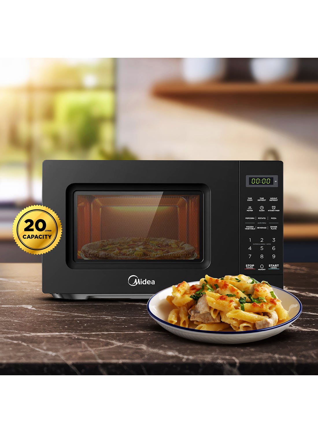 Solo Microwave Oven with Digital Touch Control,Child…