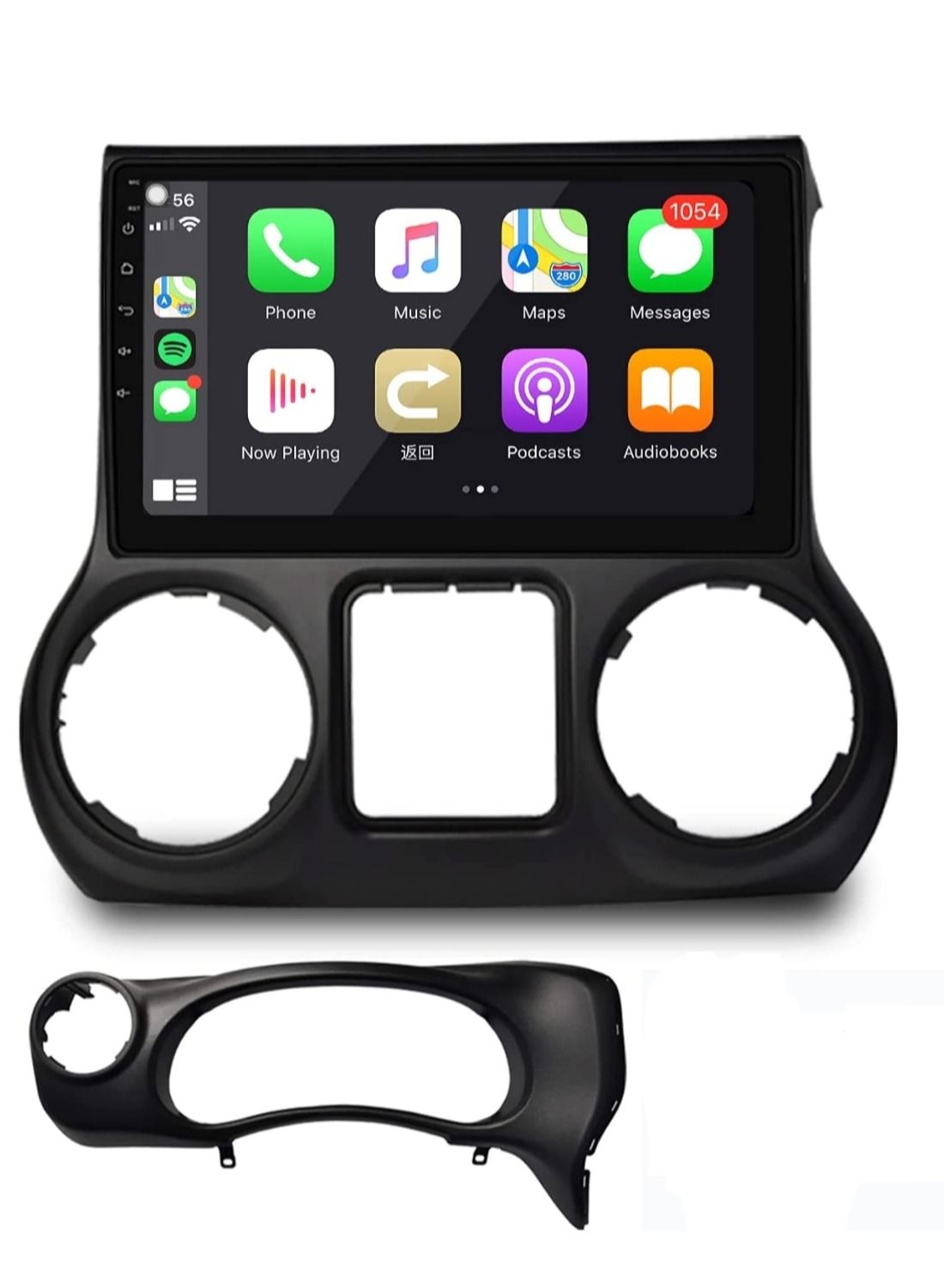 Compare Android Screen For Jeep Wrangler 2015 To 2017 4GB RAM Support Apple Carplay Android Auto Wireless QLED Touch Screen DSP AHD Camera Included SIM Card Support at KSA Price