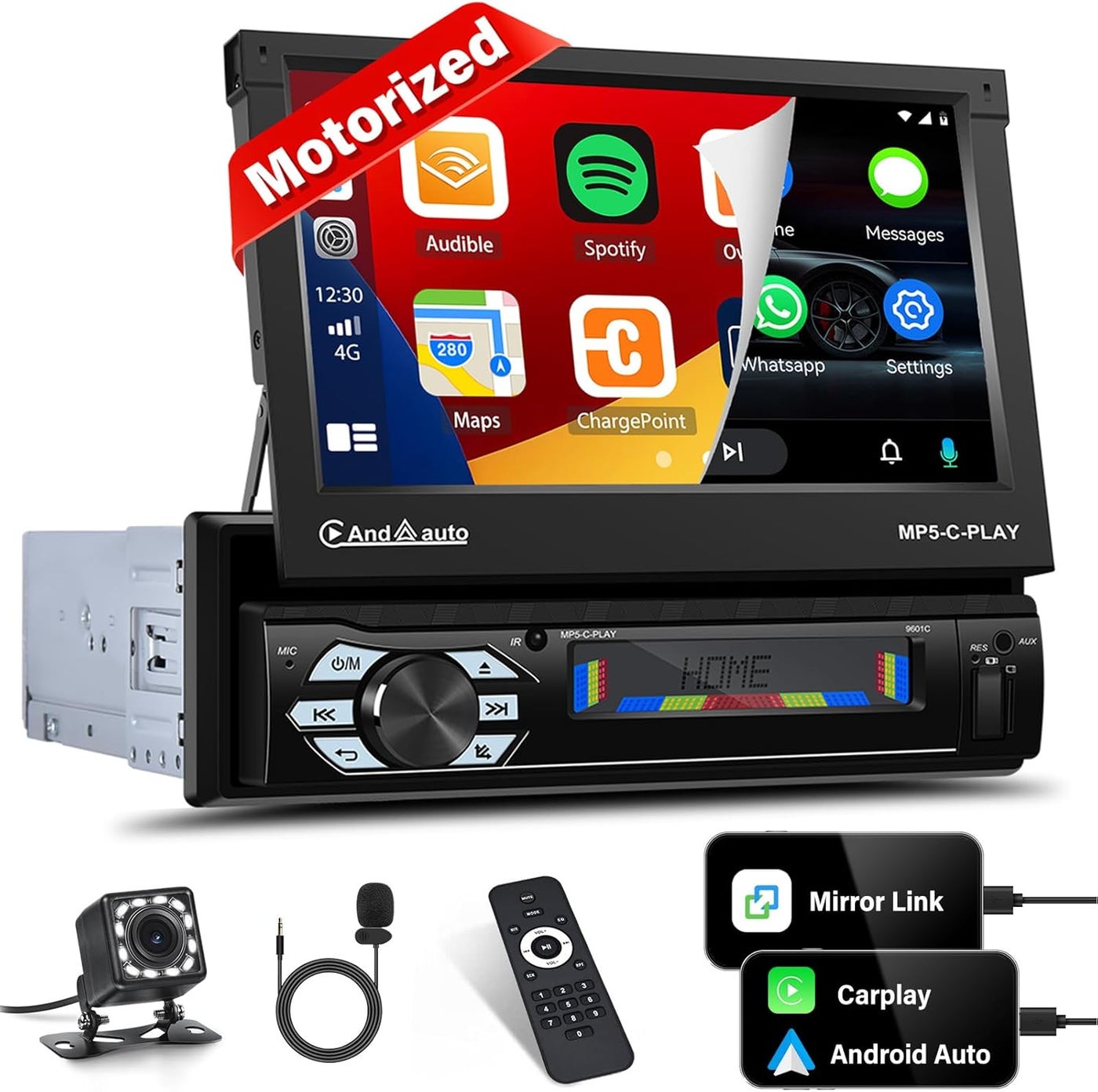 UNITOPSCI 7 Inch Motorized Flip Out Touch Screen…