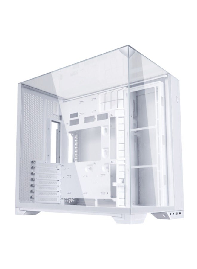 Compare O11 Vision Compact White – Premium Tower Chassis with Dual Tempered Glass Panels, ATXEATX Support, 408mm GPU Clearance, Extensive Cooling Support, USB 3.1 TypeC, and ToolLess Drive Installation in Elegant White Finish | G99.011VPW.00 at KSA Price