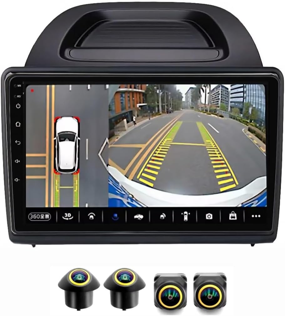 Compare Fit Ford EcoSport Car Radio Stereo Ecosport Android Screen 20182021 with Wireless CarPlay, Android Auto, GPS, WiFi,BT,DSP 4+32GB 360D Cameras at KSA Price