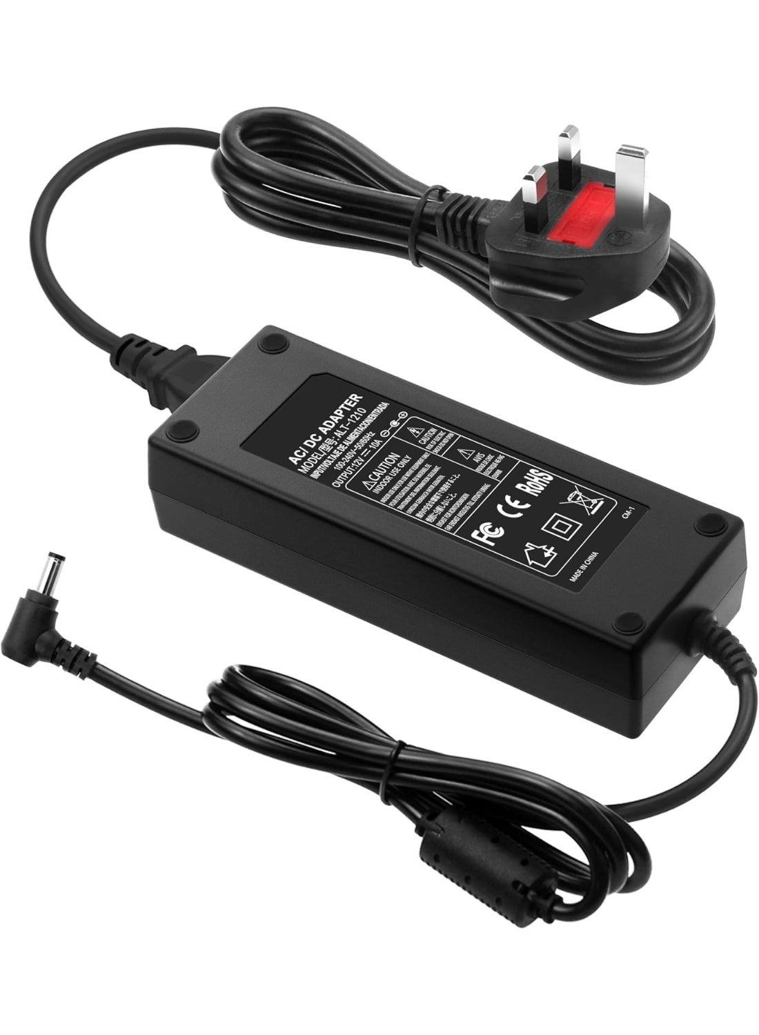 AC 100-240V to DC 12V 10A Power Supply…