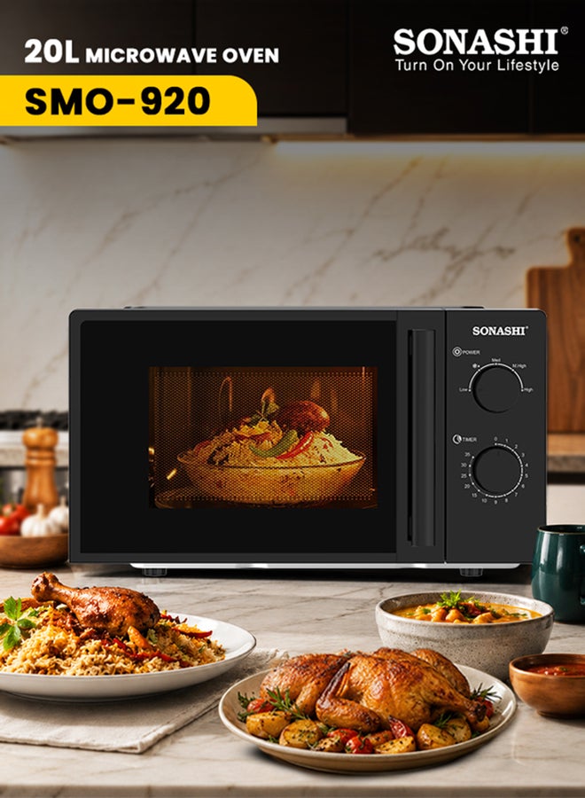 20L Microwave Oven - 245Mm Turntable Glass Tray…