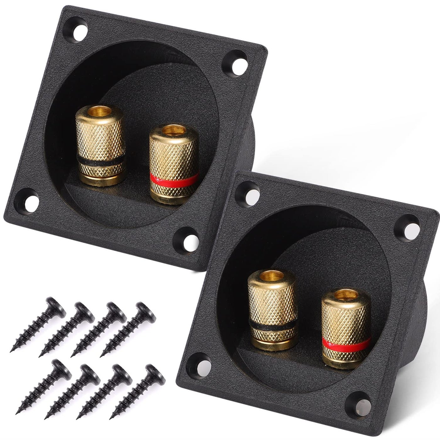 Facmogu 2PCS 22 Inch Square 2Way Speaker Box…